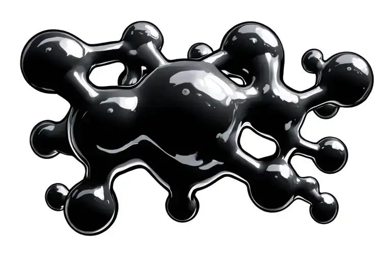 testesterone molecule structure tattoo design idea