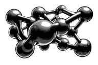 testesterone molecule structure tattoo design idea