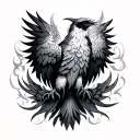 Firebird tattoo design idea