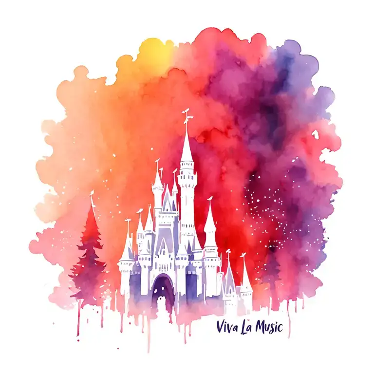 Viva La Musik, 2025, Disney, Castle tattoo design idea
