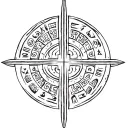 Mayan hieroglyphics tattoo design idea