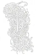 word "-21g" tattoo design idea