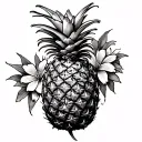 swingers pineapple tattoo design idea