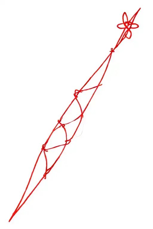 Red String Of Fate tattoo design idea