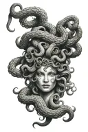 medusa head tattoo design idea