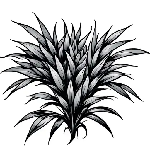 rice plant tattoo design idea