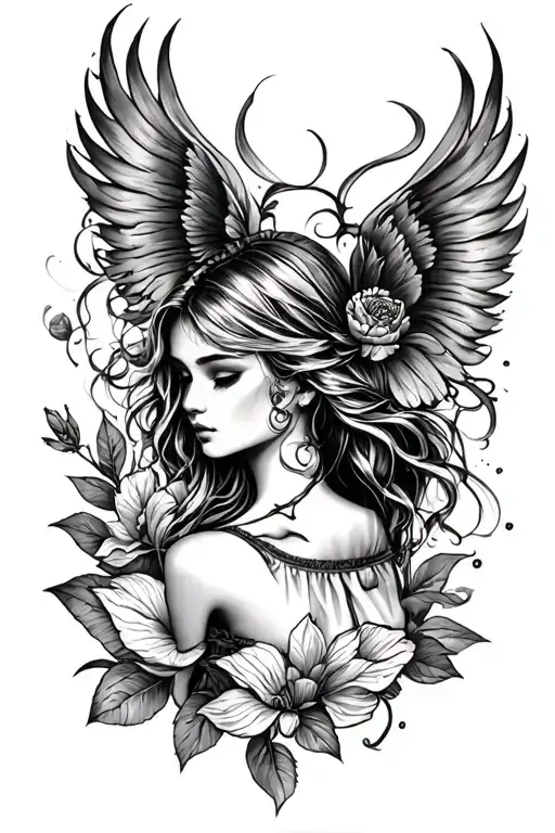 i was a suicidal guy , but after i met a girl it changed everything in my life , she made me alive and loved me the most tattoo design idea