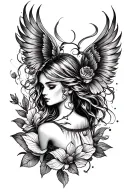 i was a suicidal guy , but after i met a girl it changed everything in my life , she made me alive and loved me the most tattoo design idea