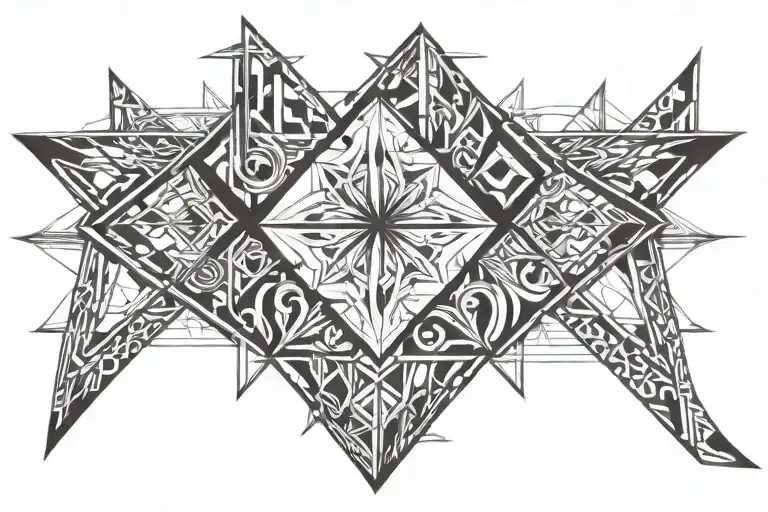 jack of all trades armband tattoo design idea