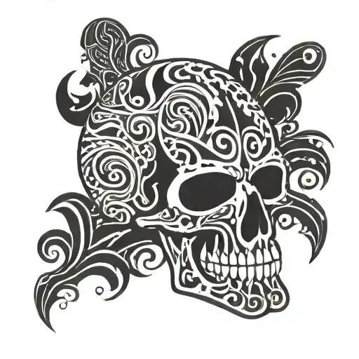 punisher skull wearing tattoo design idea