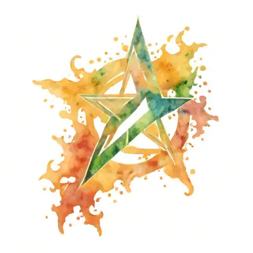 Aquaman logo shape tattoo design idea