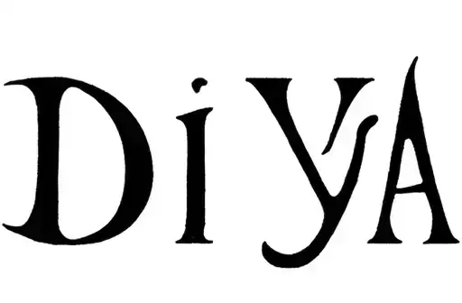 "Diya" tattoo design idea