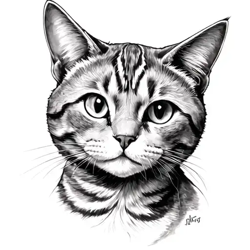 Anthropomorphic cat, Skyinhead, Oldskul neo -Tattoo tattoo design idea