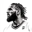 lebron james hetfield solid black tattoo design idea