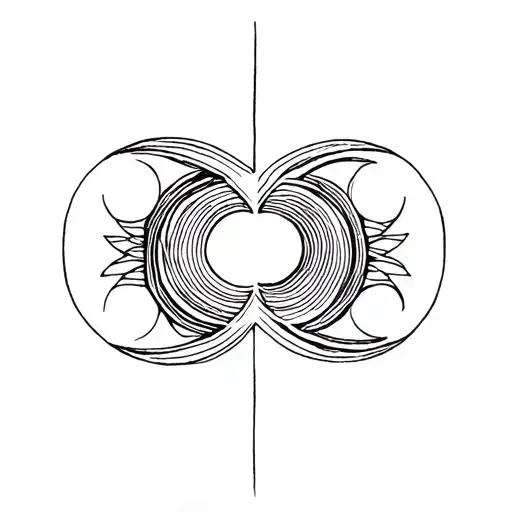 Gemini and Aquarius tattoo design idea