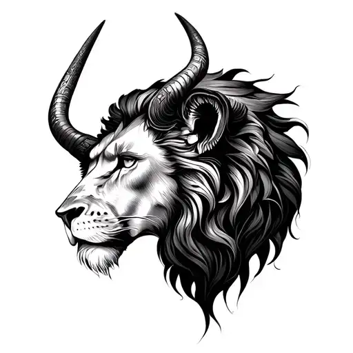 leo taurus sagitarius leo signs combined tattoo design idea