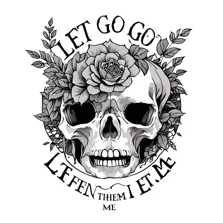 let go let God let them let me tattoo design idea