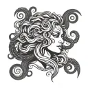 Medusa alt gothic style tattoo design idea