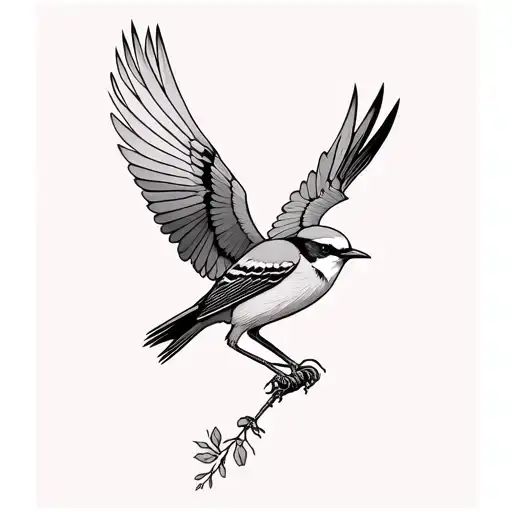 eminem mockingbird tattoo design idea