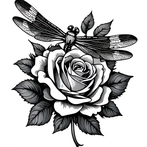 dragonfly with rose wings small tattoo design tattoo design idea