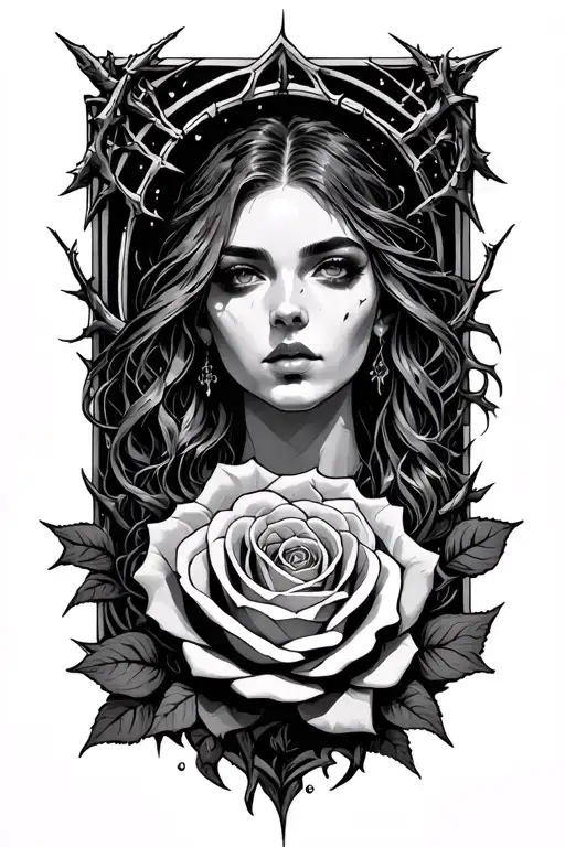 A Court Of Thorns And Roses tattoo design idea