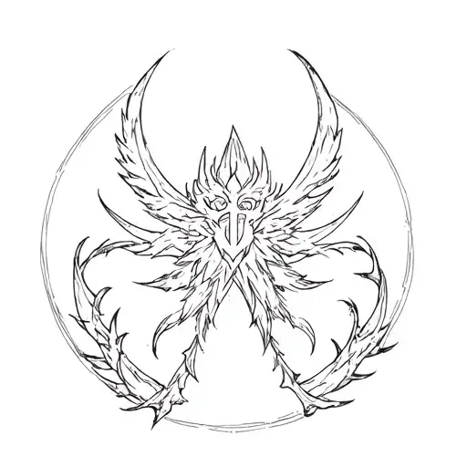 Meliodas Nanatsu in Taizai Symbol of Meliodas tattoo design idea