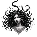 African American Medusa tattoo design idea