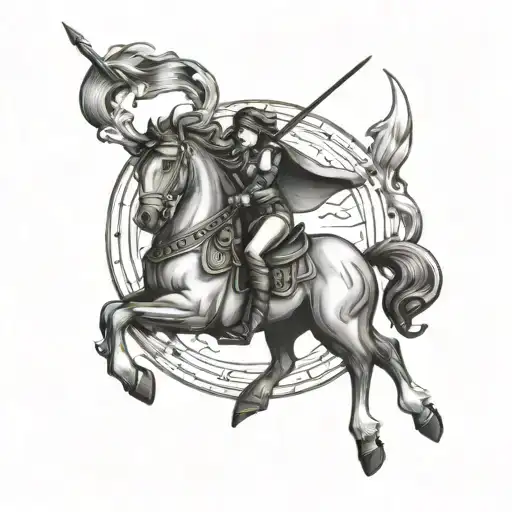 Brianna, Sagittarius, Pittsburgh tattoo design idea
