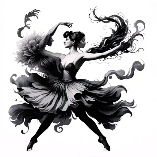 unforgettable dance tattoo design idea