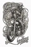 if you ain't riding don't even act like you riding tattoo design idea