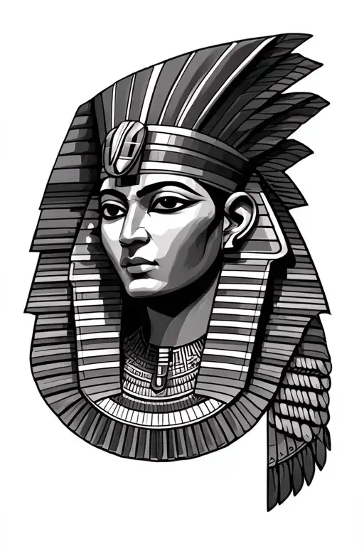 Egyptian design featuring horus tattoo design idea