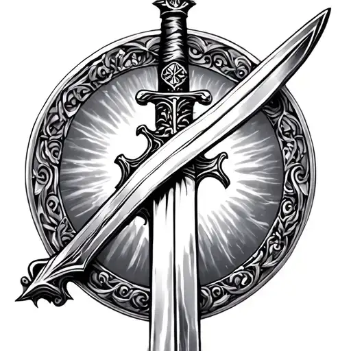 Bible Sword tattoo design idea
