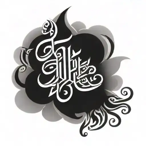 Arabic Calligraphy tattoo design idea