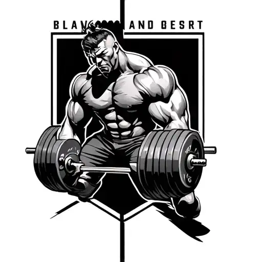Powerlifting tattoo design idea
