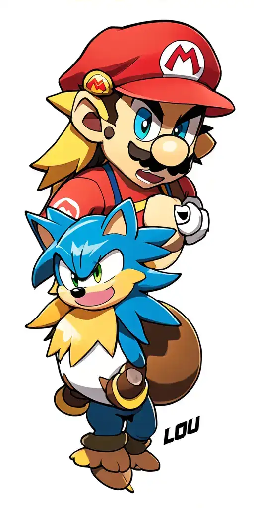 Forearm consists of 1st gen pokemon, mario, sonic and link. Upper arm contains Anivia, Heimerdinger and Volibear, LoL tattoo design idea