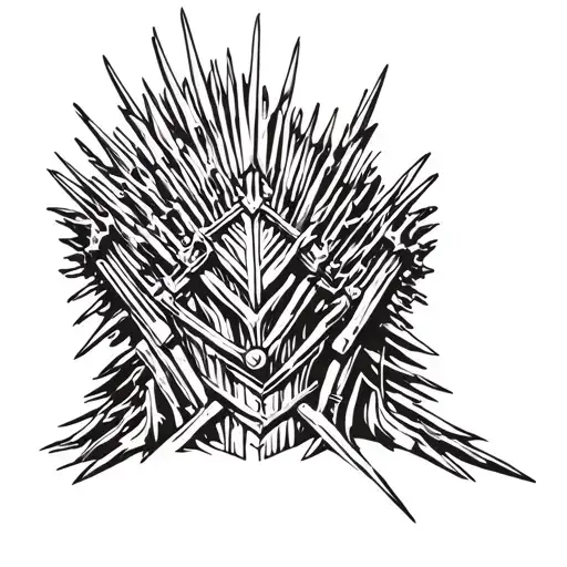 iron throne  tattoo design idea