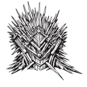 iron throne  tattoo design idea