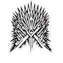 iron throne  tattoo design idea