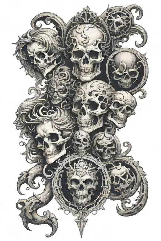 seven deadly sins tattoo design idea