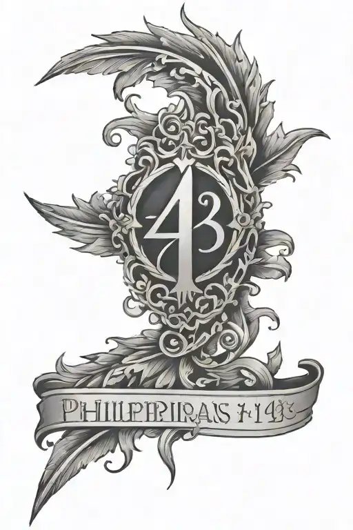 Philippians 4 13 tattoo design idea