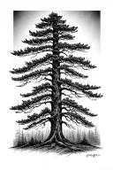 oregon state trees tattoo design idea