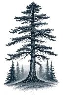 oregon state trees tattoo design idea