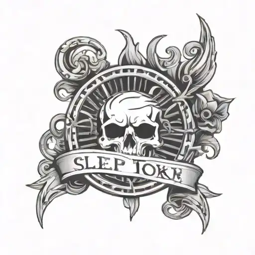 sleep token band logo tattoo design idea