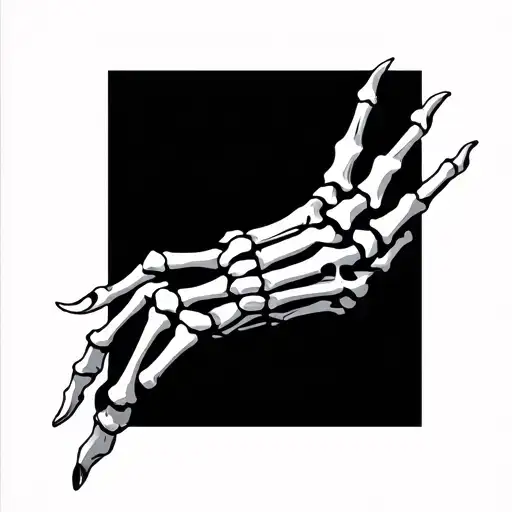 skeleton hand on Hand tattoo tattoo design idea