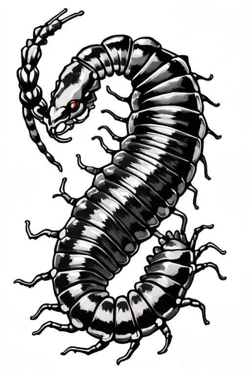 centipede japanese style tattoo tattoo design idea