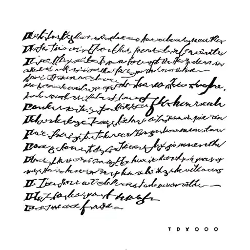 Biblical Scripture writing tattoo design idea