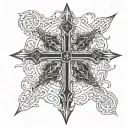 leviathan cross tattoo design idea