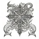 leviathan cross tattoo design idea