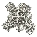 leviathan cross tattoo design idea