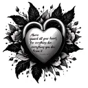 Proverbs 4:23 "Above all else, guard your heart, for everything you do flows from it" on a fancy lock  tattoo design idea